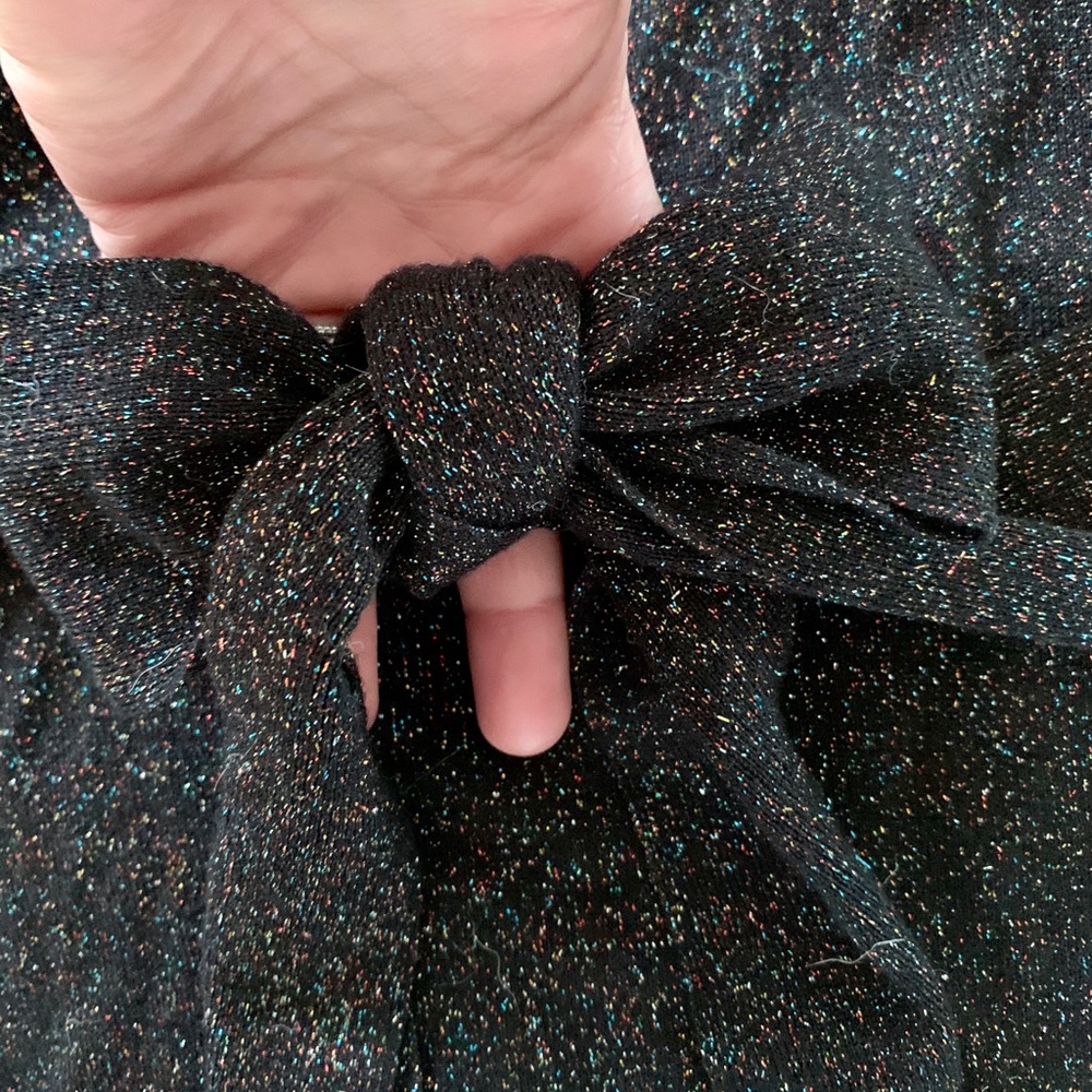 French connection black shimmer / sparkle dress - Picture 3 of 8